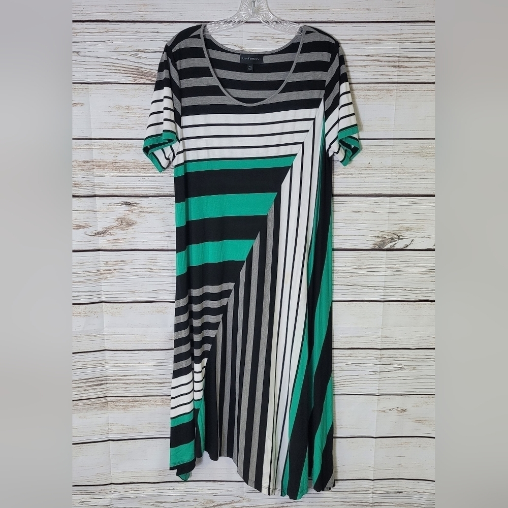 Lane Bryant Asymmetrical Hem Midi-Dress Size 14/16